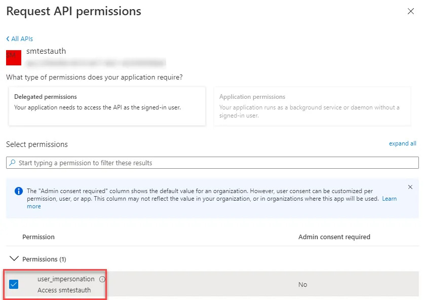 Add API permission