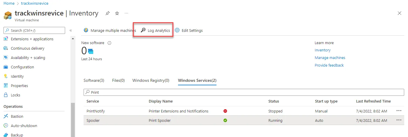 Log Analytics