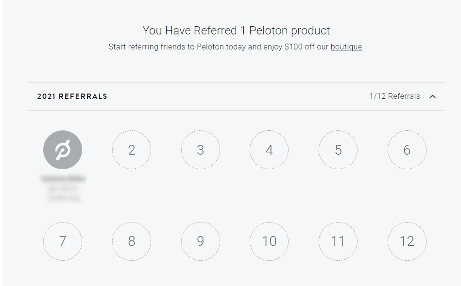 Peloton Australia: accessing referral code