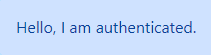 Authenticated
