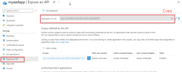 Step 4: Retrieve APP ID Uri