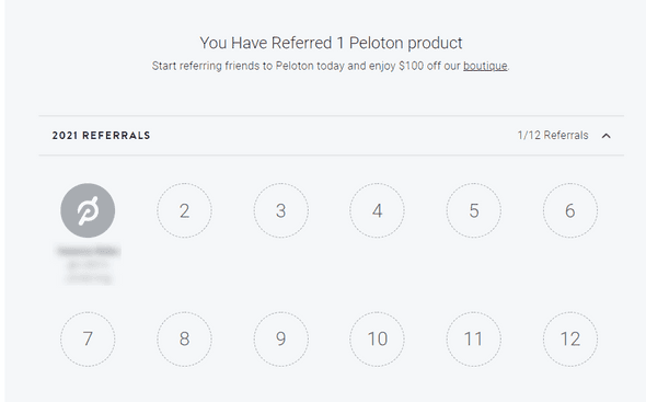 Peloton Australia: accessing referral code