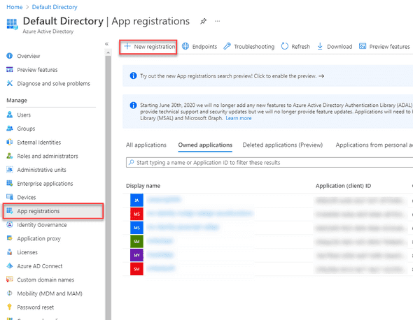 Azure Active Directory: App Registration
